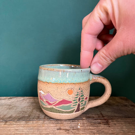 Mini mountain mug