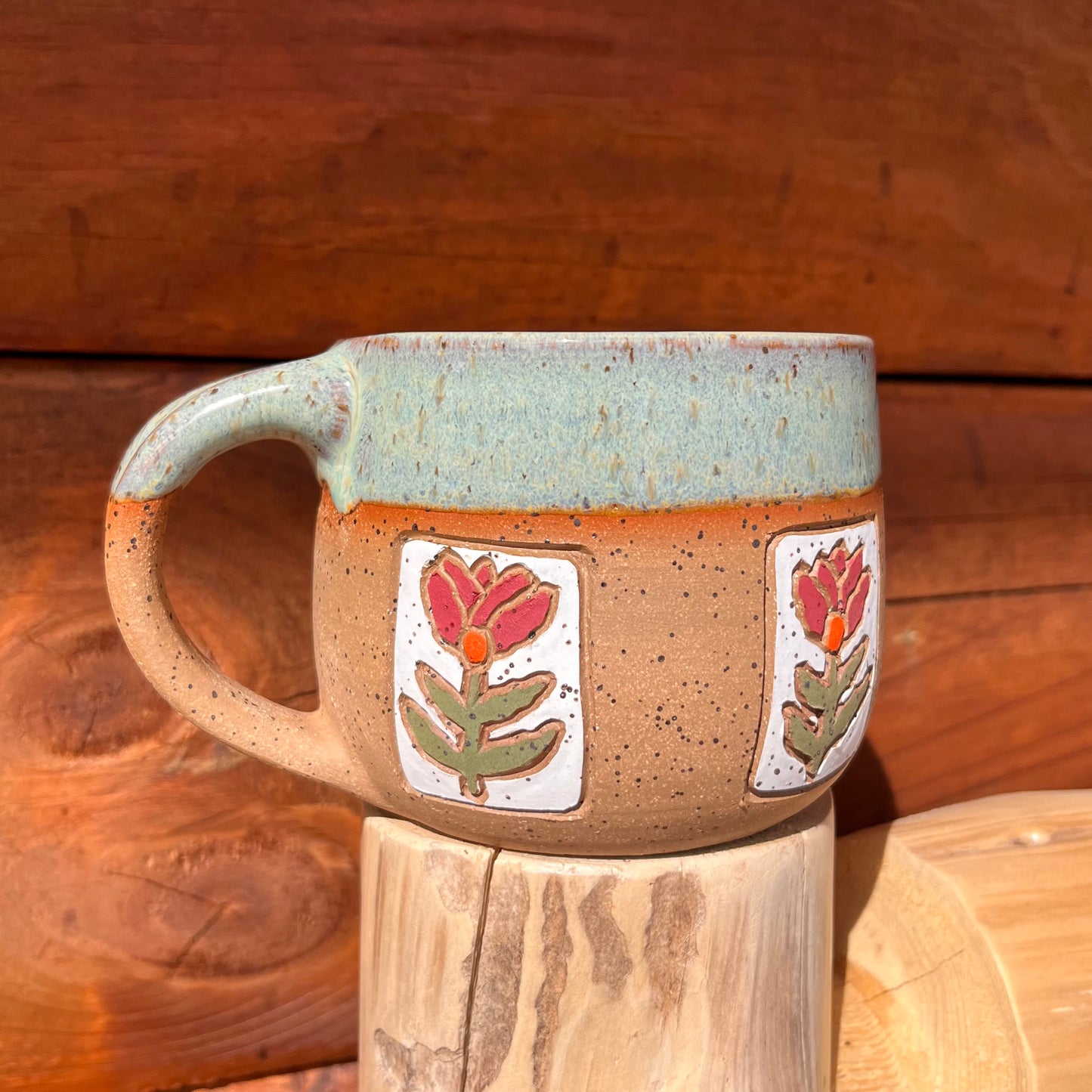 Floral Tile Mug