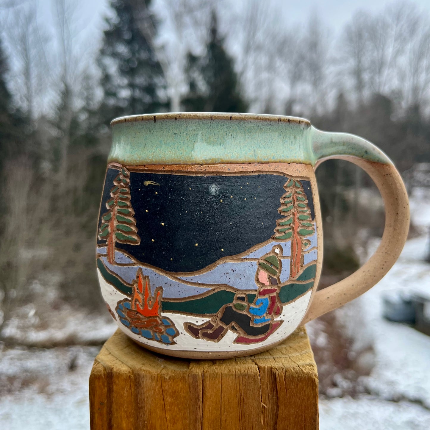 Winter Campfire Mug