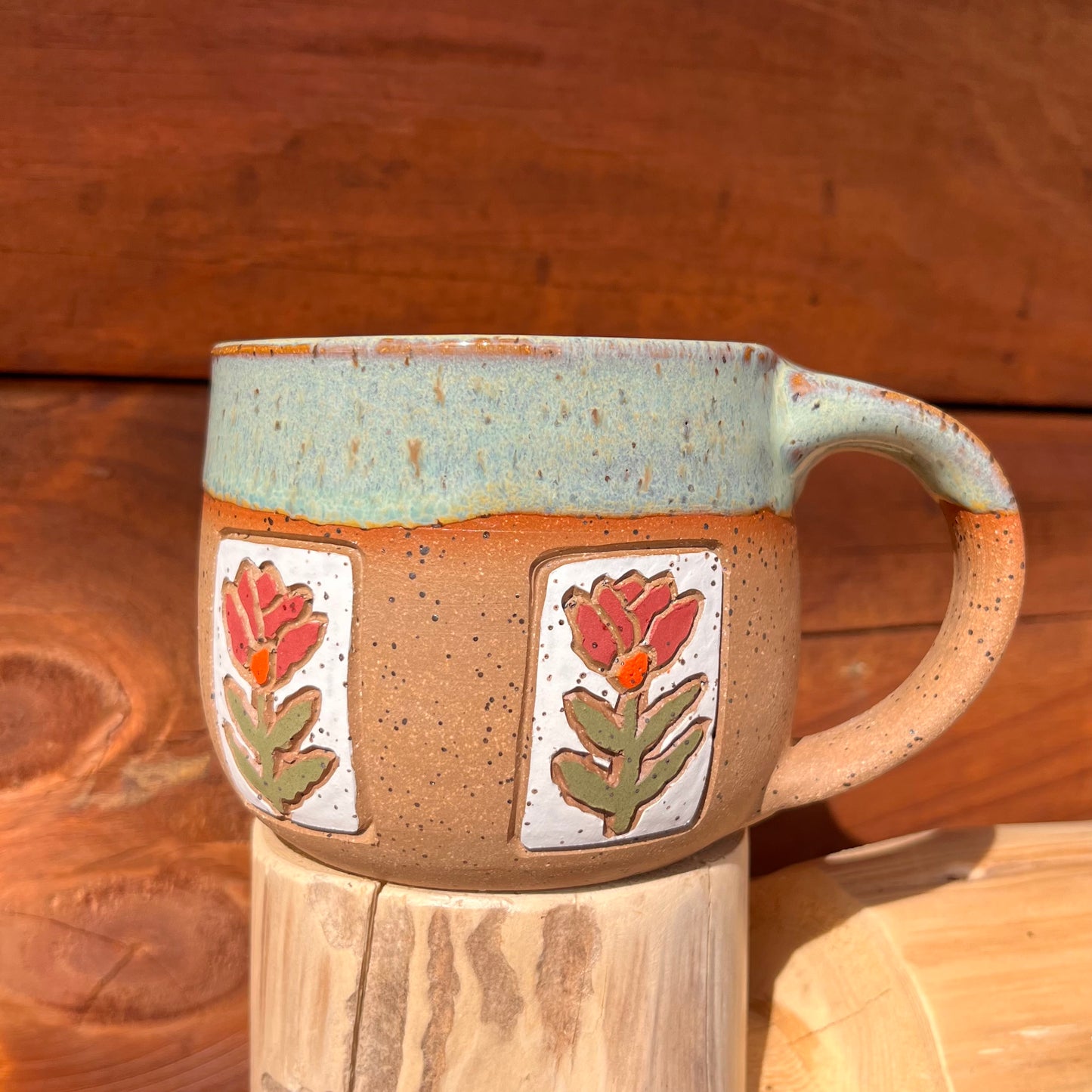 Floral Tile Mug
