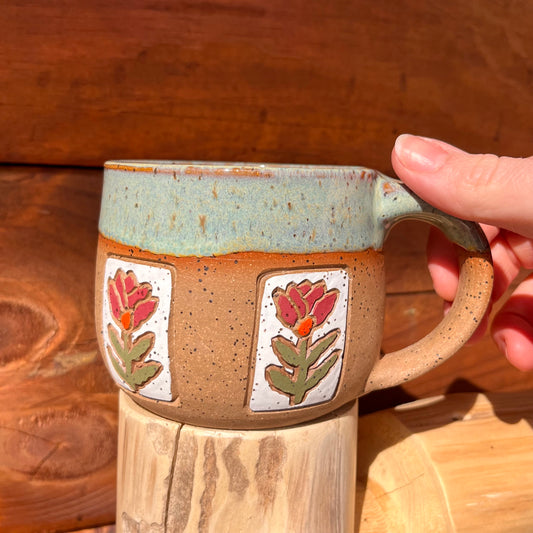 Floral Tile Mug
