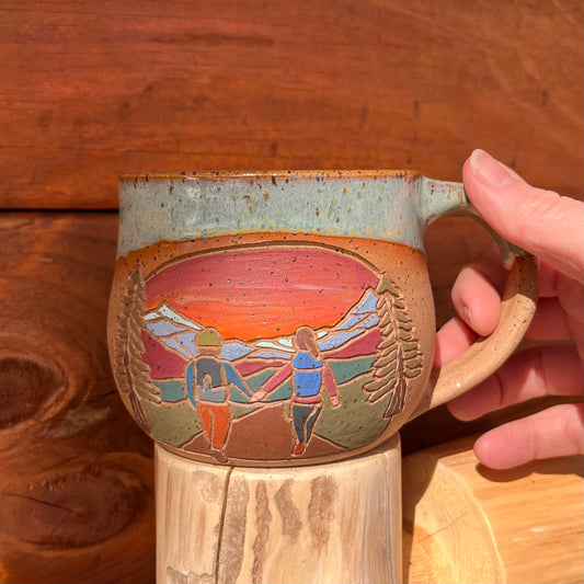 Hiker Couple Mug
