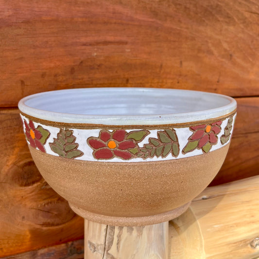 Floral Salad Bowl