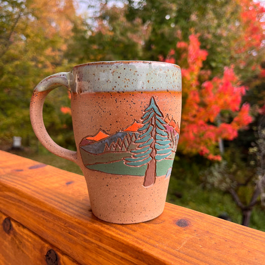 Hiker w/pup Travel Mug