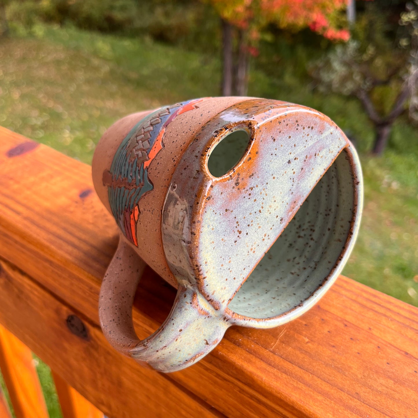 Hiker w/pup Travel Mug