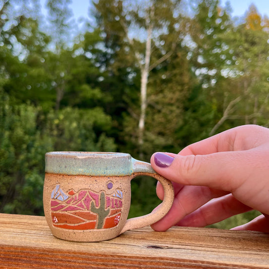 Mini desert mountain mug